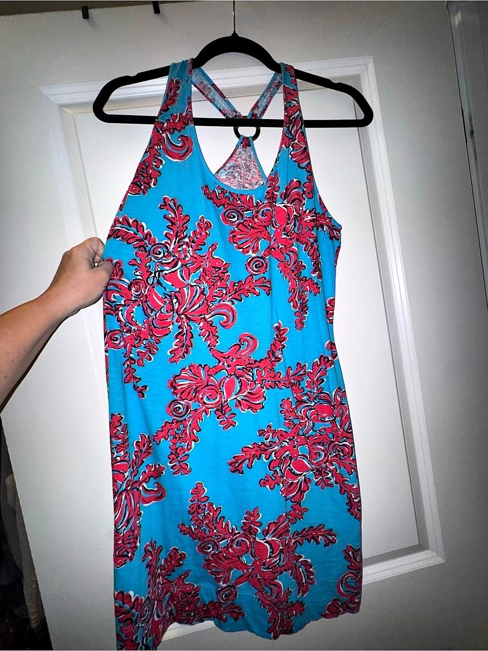 Lilly Pulitzer Swing Dress Floral Mini Dress in Blue & Pink